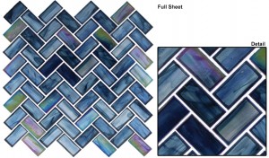 Cobalt Sea (1×2 Herringbone) OCS182