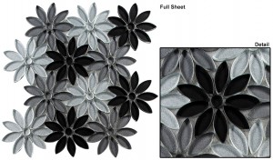 Floral Greys Tiles BQT671