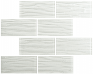 Crystal 3 x 6 Subway Tiles Custard River