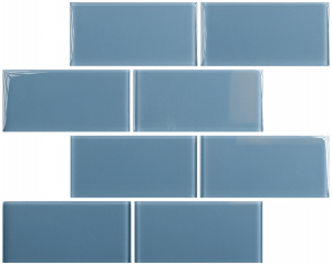 Crystal 3 x 6 Subway Tiles Downpour