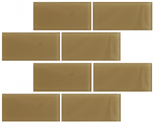 Crystal 3 x 6 Subway Tiles Dune