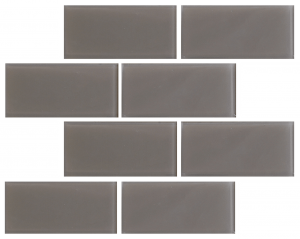 Crystal 3 x 6 Subway Tiles Gravel