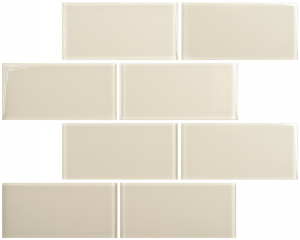 Crystal 3 x 6 Subway Tiles Ivory