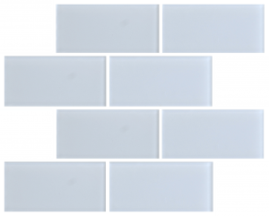 Crystal 3 x 6 Subway Tiles White