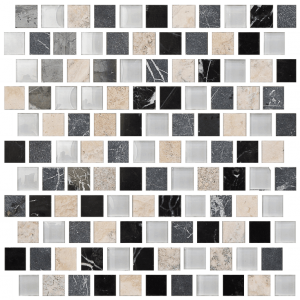 Imagination 1 x 1 Offset Design Shades of Gray