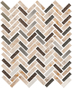 Imagination Herringbone Platinum Ravine