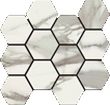 Italia Polished Hexagon Mosaic 12 X 14 Sheet