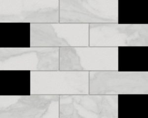 Marmi Calacatta 2 X 6 Mosaic 12 X 12 Sheet