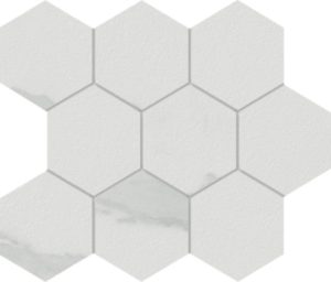 Marmi Calacatta Hexagon Mosaic 12 X 12 Sheet
