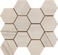 Paint Stone White Hexagon Mosaic 12 X 13 Sheet