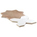 Malta Star Cotto 6 Matte and Cross White 6 Polished