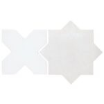 Malta Star White 6 Matte and Cross White 6 Polished