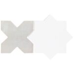 Malta Star White 6 Polished and Cross White 6 Matte