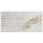 Carver Barcode Alaska White 12X24 Dimensional Polished