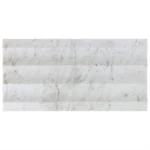 Carver Fluted Carrara 12X24 Dimensional Honed