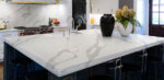 Evo Hex Crema & Thassos 4″ Hexagon Marble Polished Mosaic Tile