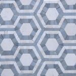 Evo Hex Carrara & Moonstone 4″ Hexagon Marble Polished Mosaic Tile