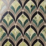 Rosalia Verde Green Floral Marble Mosaic