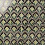 Rosalia Verde Green Floral Marble Mosaic