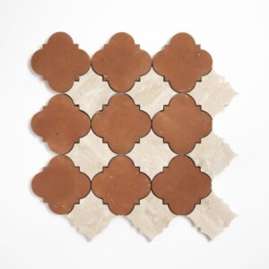 Diana Royal, Rustic Terracotta Honed Reale Marble Mosaic