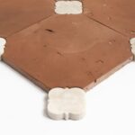 Diana Royal, Rustic Terracotta Honed Quatrella Marble Mosaic