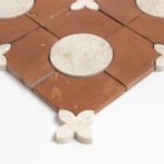 Diana Royal, Rustic Terracotta Honed Bocciolo Marble Mosaic