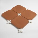 Calacatta Bella, Cotto Rio Honed Loto Marble Mosaic