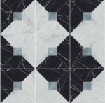 Nero/Bianco/Blue Mosaic